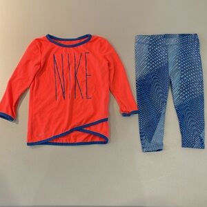 EUC Nike Dri-Fit 2-Piece Set - Long Sleeve & Leggings